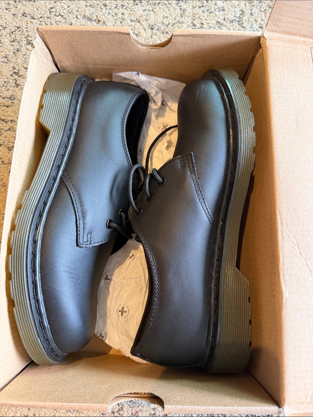 Dr. Martens Black Leather 3-Eye Derby